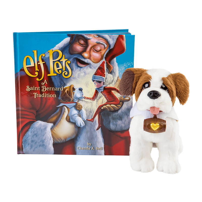 Elf Pets® A Saint Bernard Tradition: Book and Plush