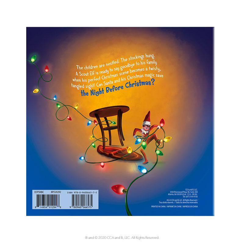 The Elf on the Shelf's The Night Before Christmas: Back of Book